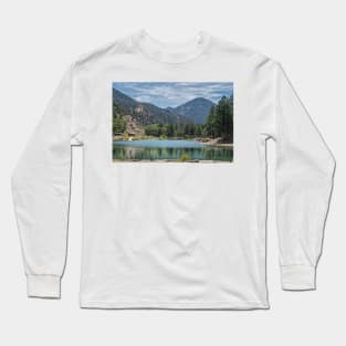 Eagle Rock Lake New Mexico by Debra Martz Long Sleeve T-Shirt